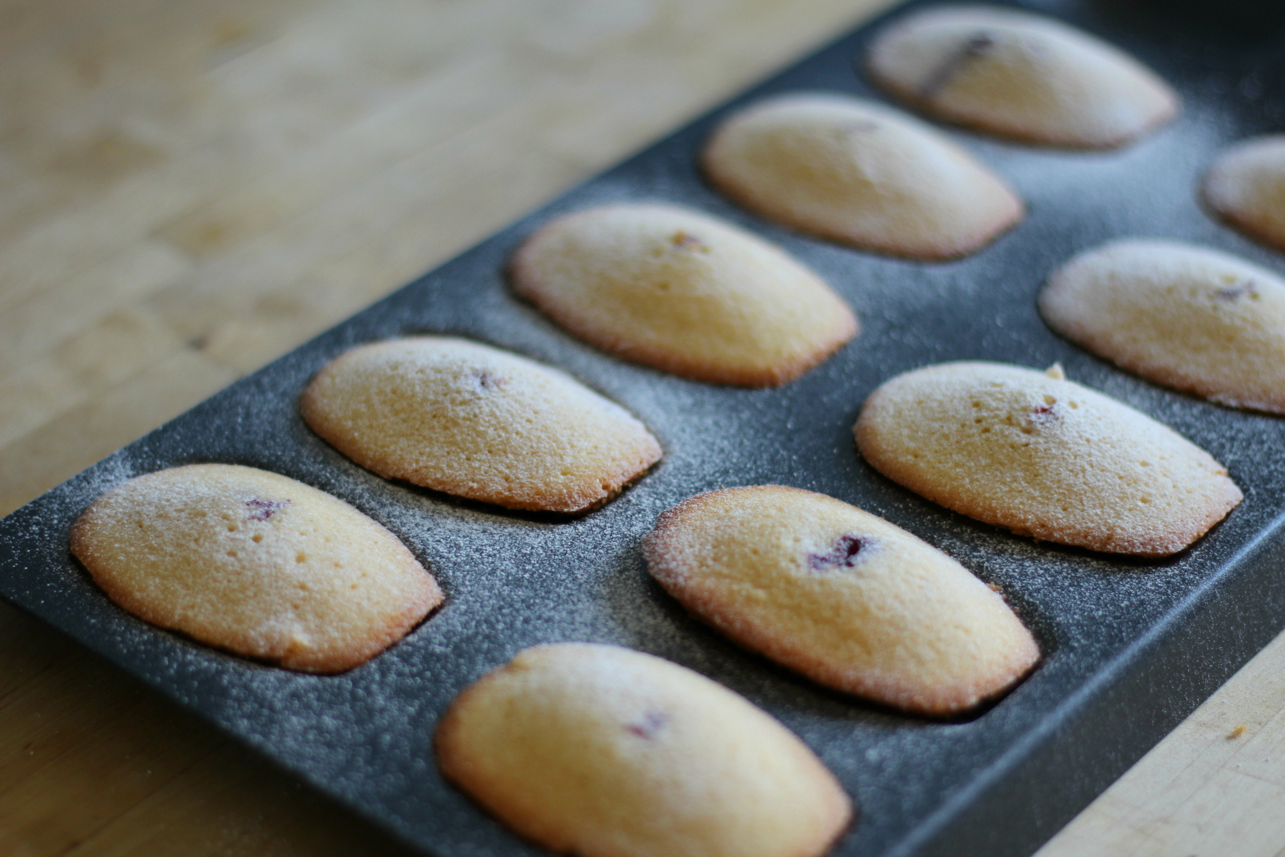 Blackberry Madeleines Tray